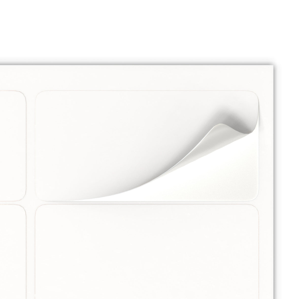 Rechthoekige zelfklevende etiketten