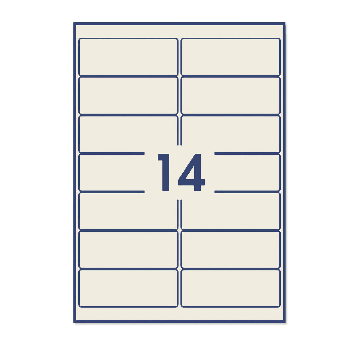 Rechthoekige zelfklevende etiketten