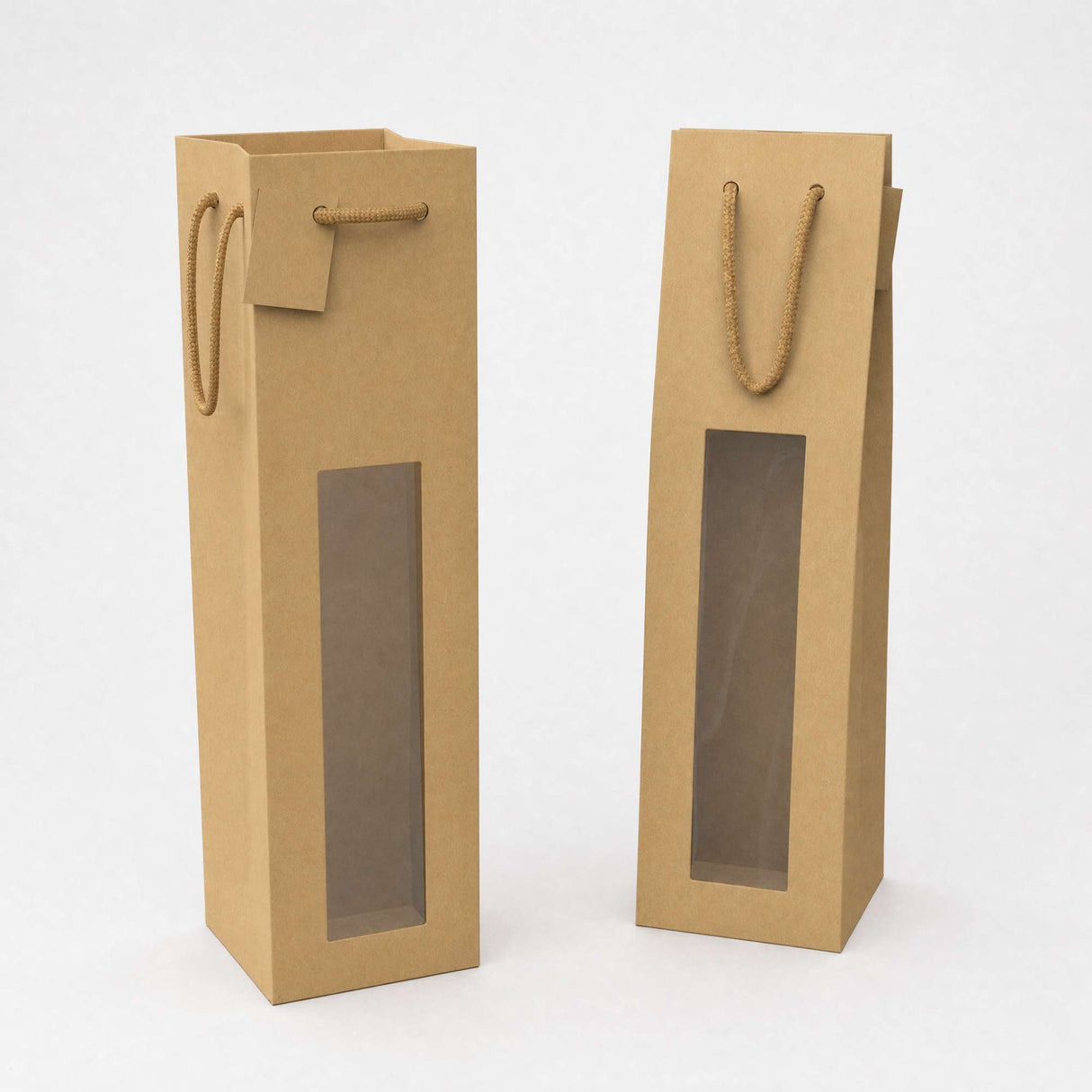 Kraftpapier zakken voor flessen (75 cl.)