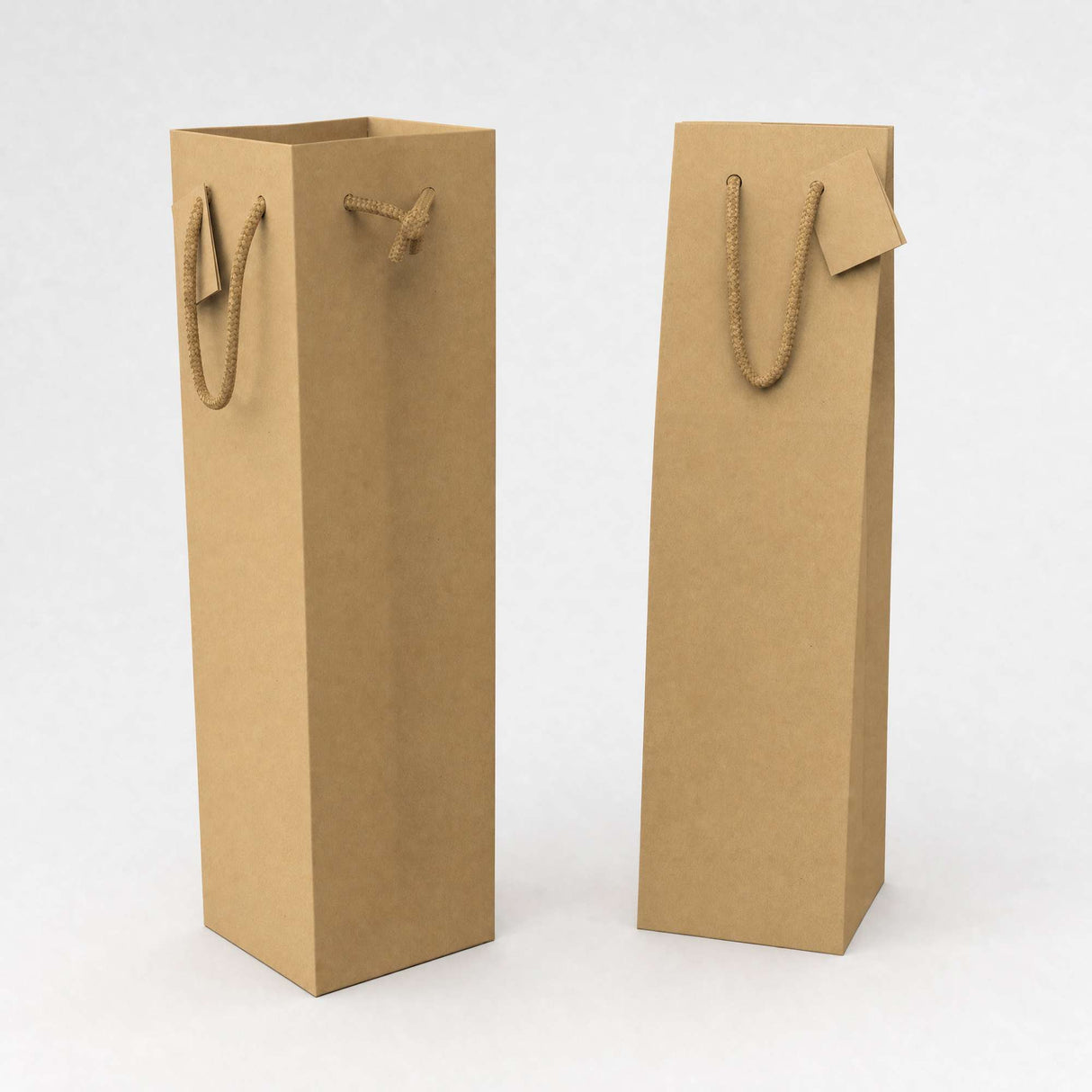 Kraftpapier zakken voor flessen (75 cl.)