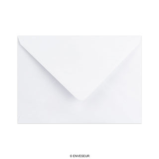 125x175 mm Wit Geweven Envelop