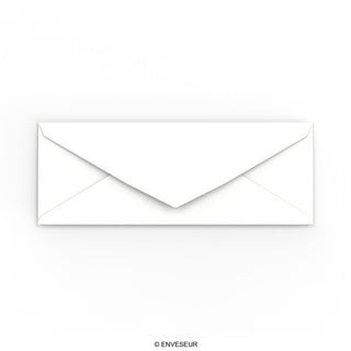 80x215 mm Wit Geweven Envelop