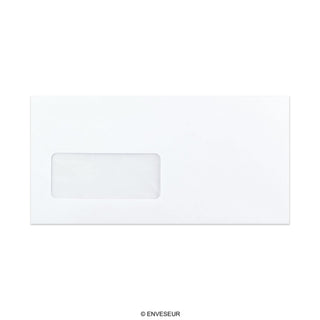 110x220 mm (DL) Witte Envelop