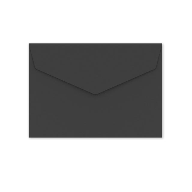 V-Flap Peel and Seal Envelopes Black 114 x 162 mm (C6)