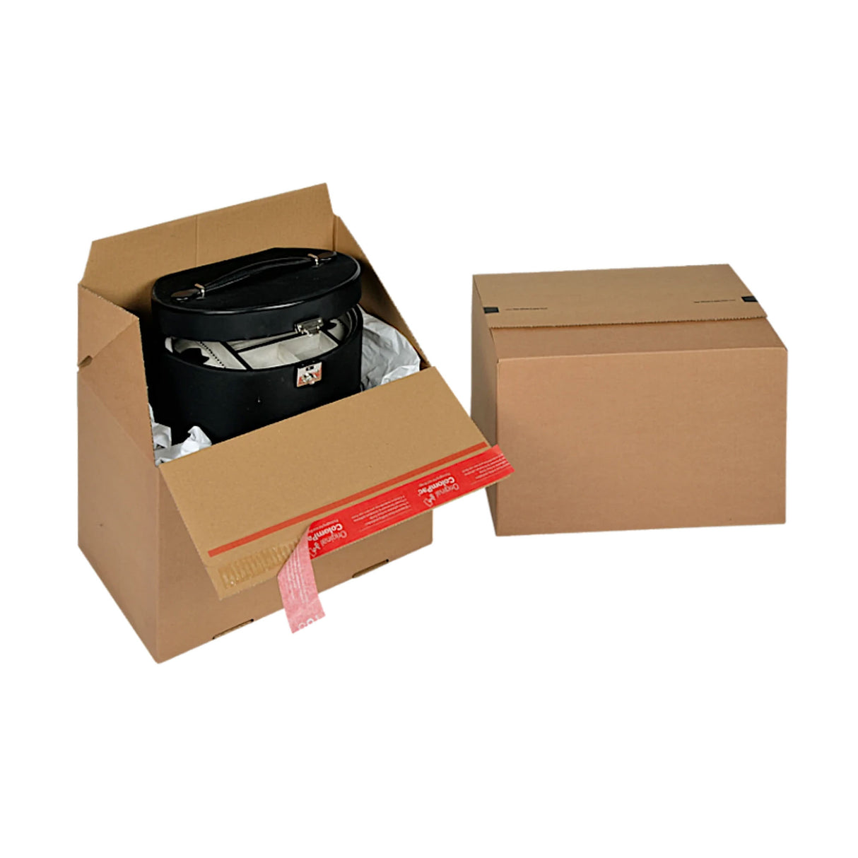 Kartonnen doos met zelfsluiting voor verzending