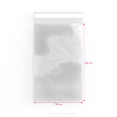 Cello Bags (Non-Header) Clear 210 x 130 mm