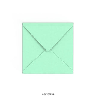 Jade groene envelop 155x155 mm