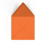 Vuur oranje envelop 155x155 mm