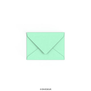 Jade groene envelop 82x113 mm (C7)