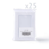 Witte kaarten met hamerslagstructuur en rechthoekig uitsnijvenster – verpakking