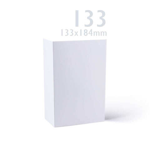 White Smooth Cards & Envelopes Pack White 185 x 270 x 23 mm