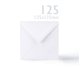 Set witte gladde kaarten 250 g/m² en enveloppen 100 g/m² – verpakking