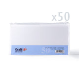 Set witte gladde kaarten 250 g/m² en enveloppen 100 g/m² – verpakking