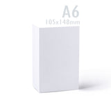 Set witte gladde kaarten 250 g/m² en enveloppen 100 g/m² – verpakking