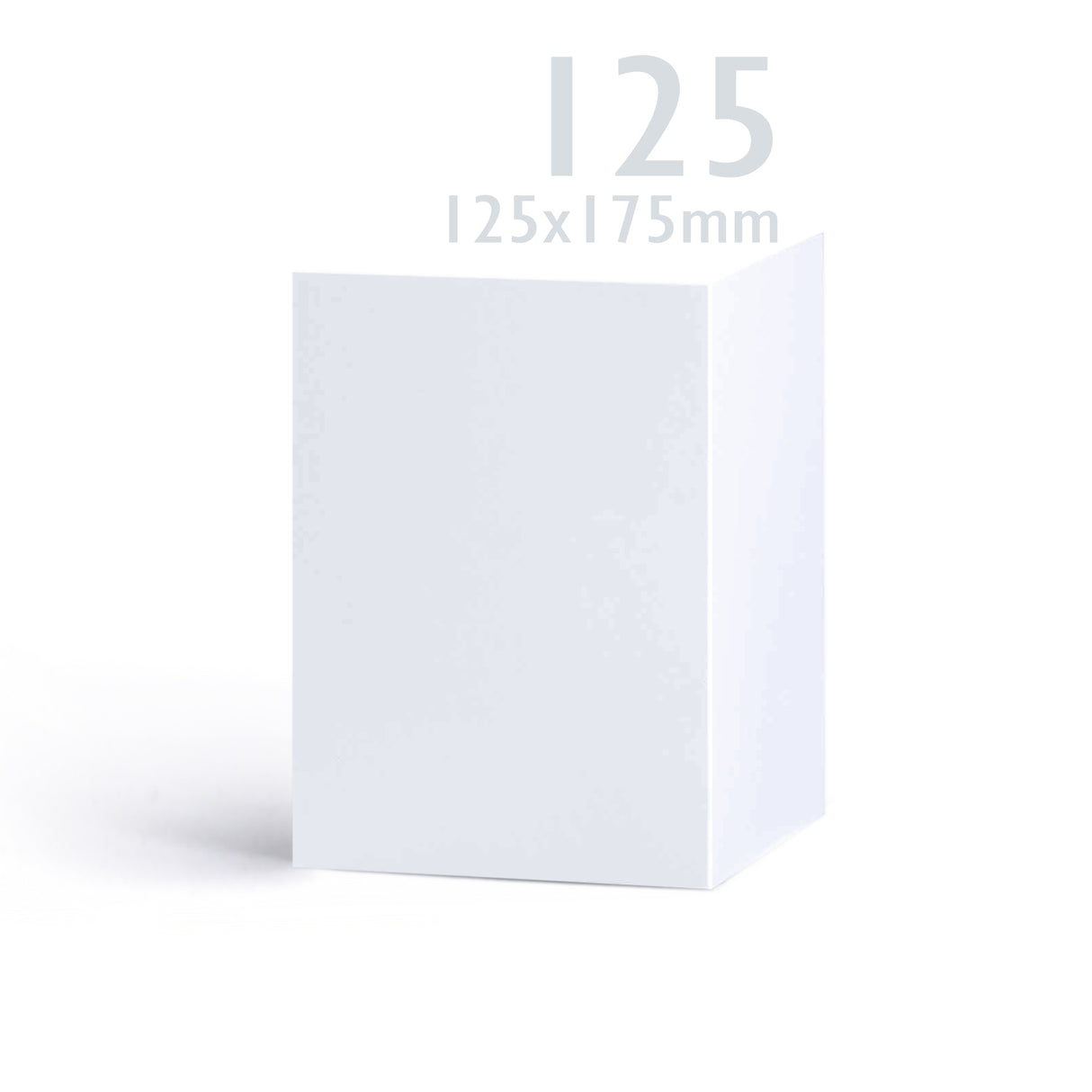 Set witte gladde kaarten 250 g/m² en enveloppen 100 g/m² – verpakking