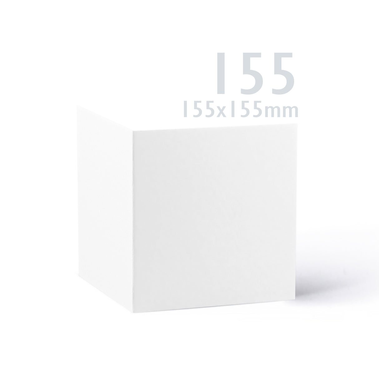 Set witte gladde kaarten 250 g/m² en enveloppen 100 g/m² – verpakking