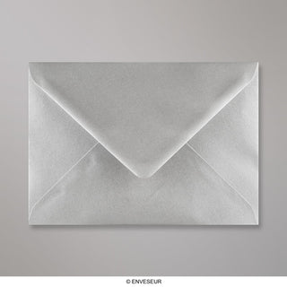 133x184 mm Metalen Zilver Envelop