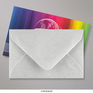 62x94 mm Metalen Zilver Envelop