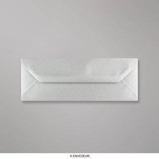 80x215 mm Metalen Zilver Envelop