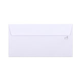 Witte envelop met binnendruk – met venster 115x225 mm (DL+) 90gr/m²