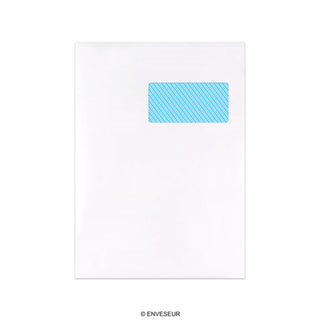 324x229 mm (C4) Witte envelop met venster