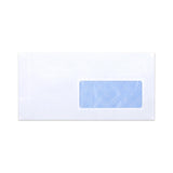 Witte envelop met binnendruk – met venster 110x220mm (DL) 80gr/m²
