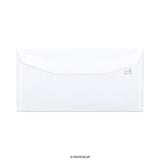 Witte envelop met binnendruk 110x220 mm (DL) 80gr/m²