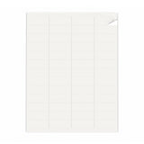 Witte etiketten pakketten XS - 100 vel