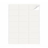 Witte etiketten pakketten S - 100 vel