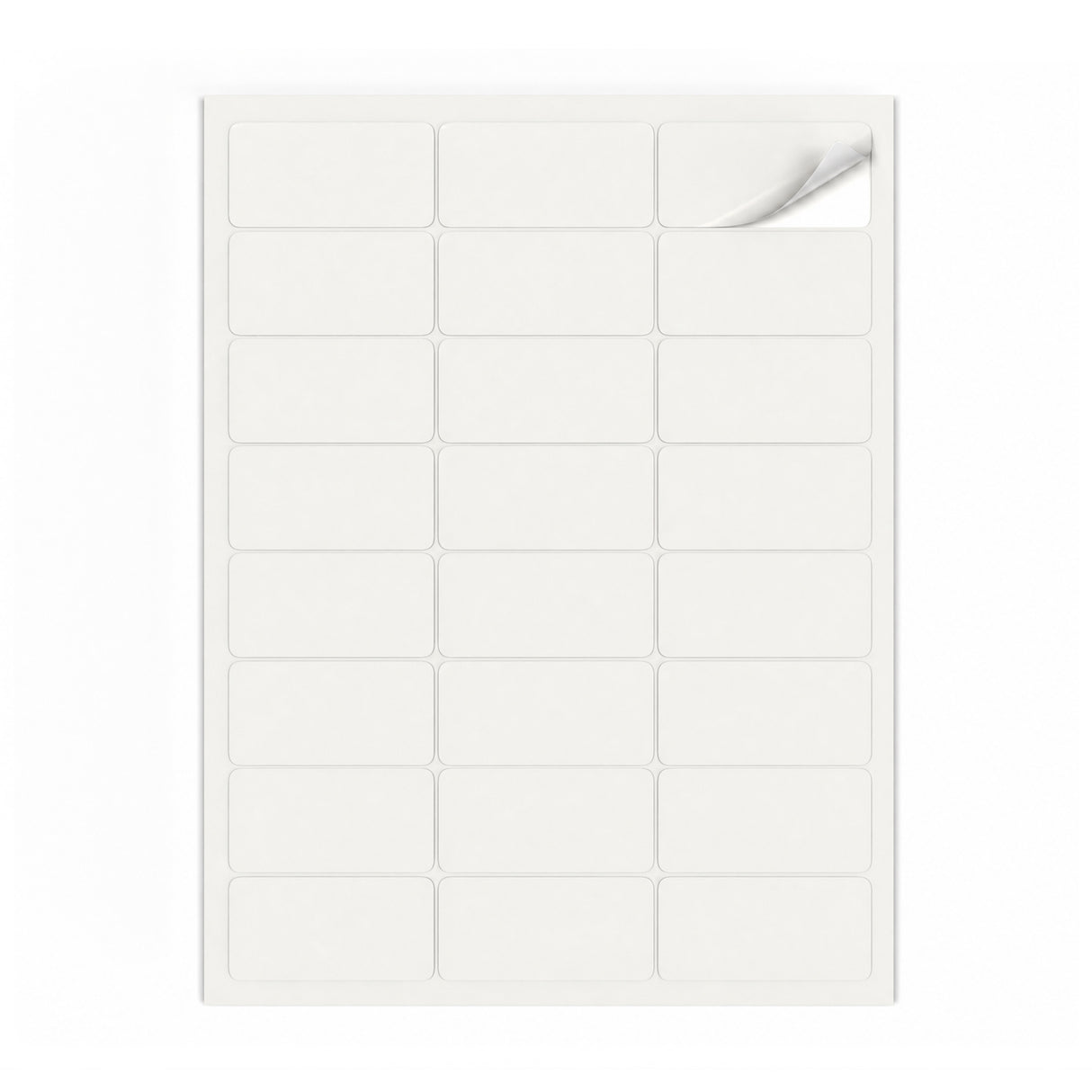 Witte etiketten pakketten S - 100 vel