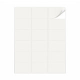 Witte etiketten pakketten M - 100 vel