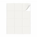 Witte etiketten pakketten ML - 100 vel