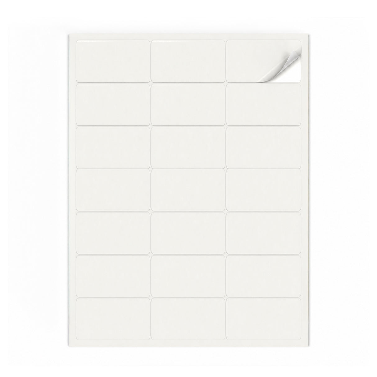 Witte etiketten pakketten S - 100 vel