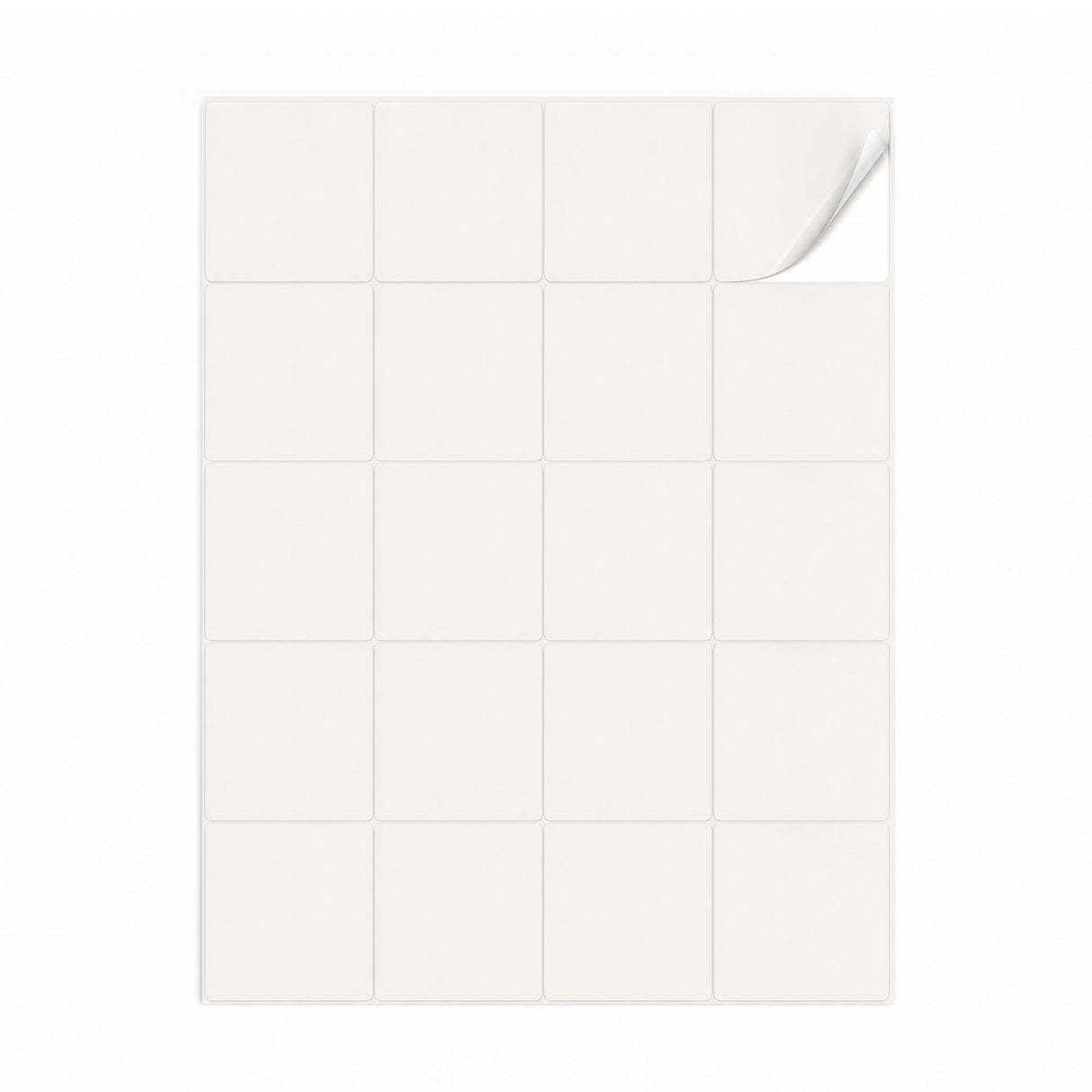 Witte etiketten pakketten M - 100 vel