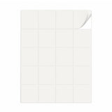 Witte etiketten pakketten M - 100 vel