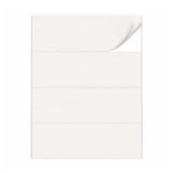 Witte etiketten pakketten L - 100 vel
