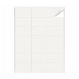 Witte etiketten pakketten S - 100 vel