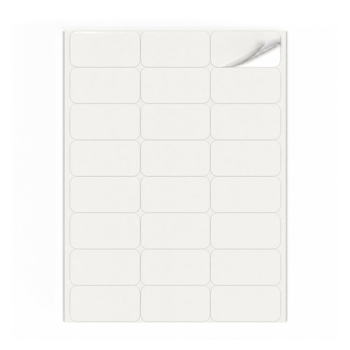 Witte etiketten pakketten S - 100 vel