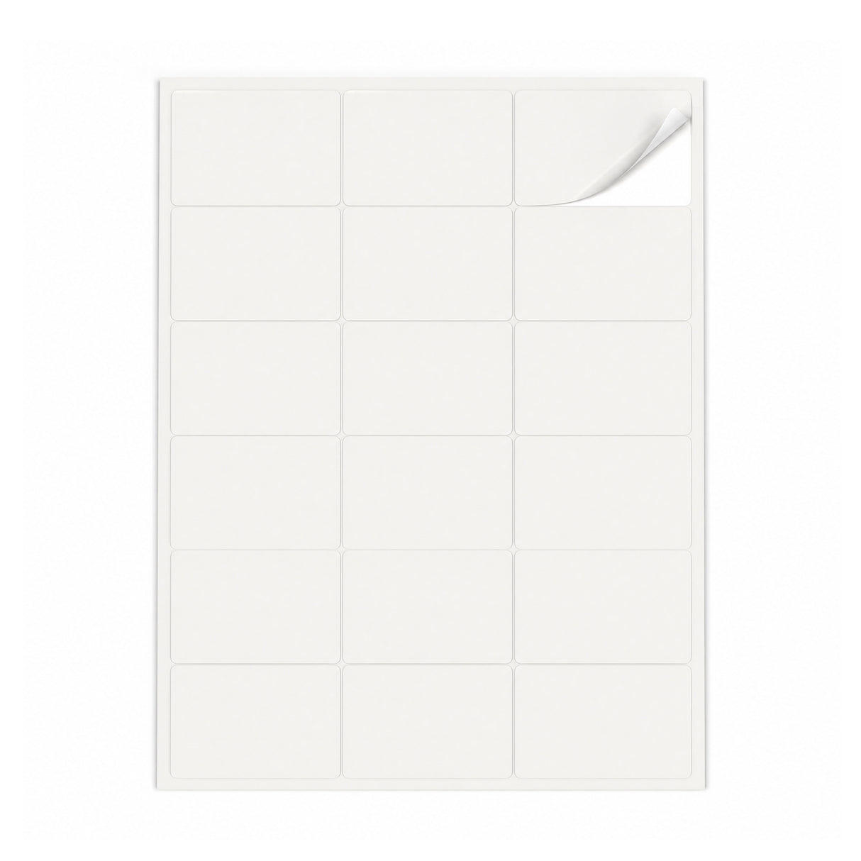 Witte etiketten pakketten S - 100 vel