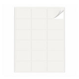 Witte etiketten pakketten S - 100 vel