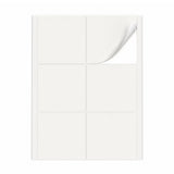 Witte etiketten pakketten L - 100 vel
