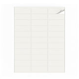 Witte etiketten pakketten S - 100 vel
