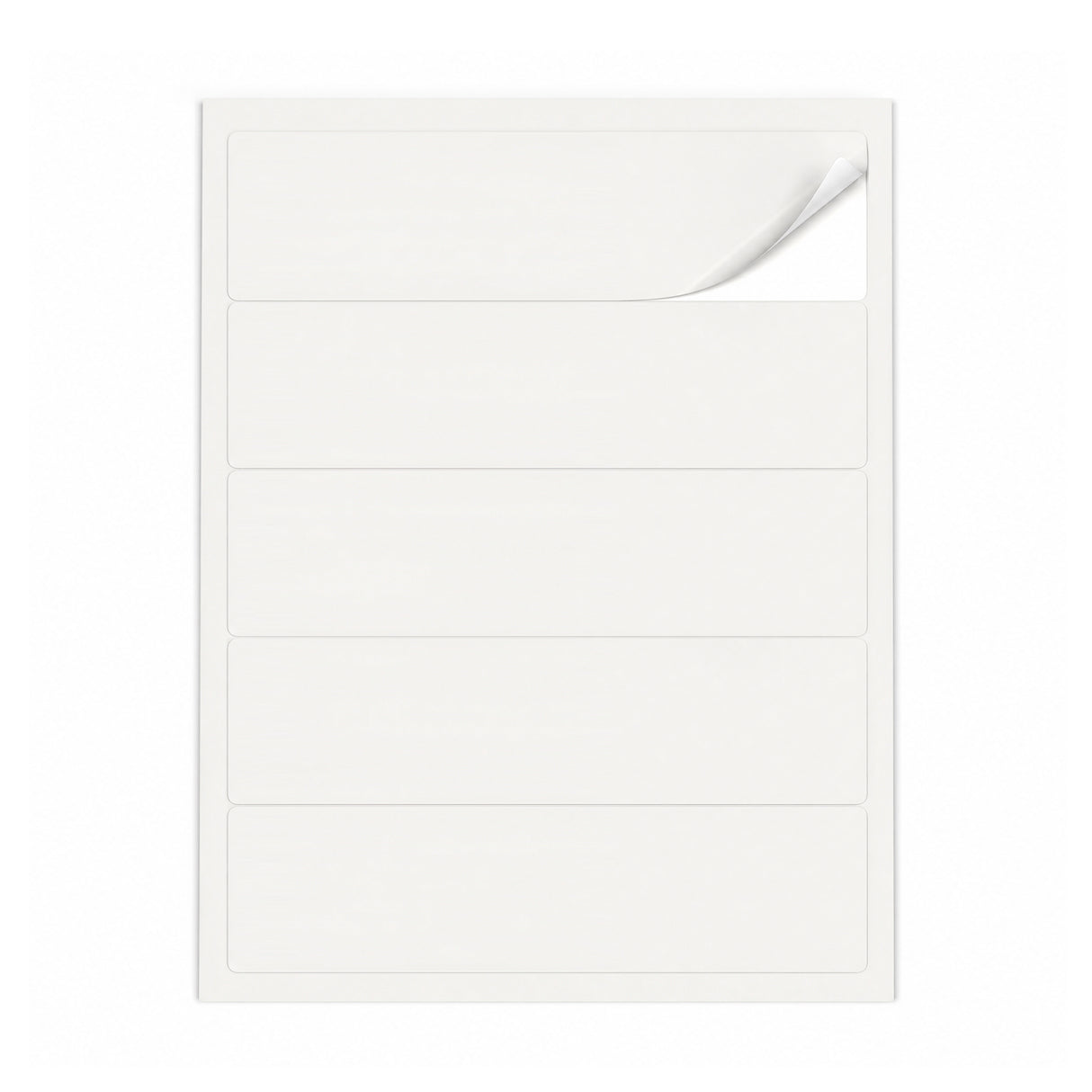 Witte etiketten pakketten L - 100 vel