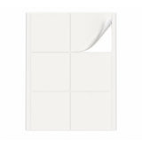 Witte etiketten pakketten L - 100 vel