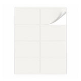 Witte etiketten pakketten ML - 100 vel