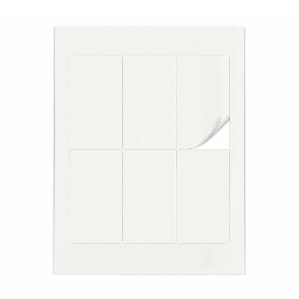 Witte etiketten pakketten ML - 100 vel
