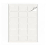 Witte etiketten pakketten M - 100 vel