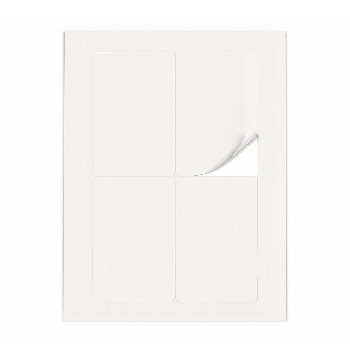 Witte etiketten pakketten ML - 100 vel