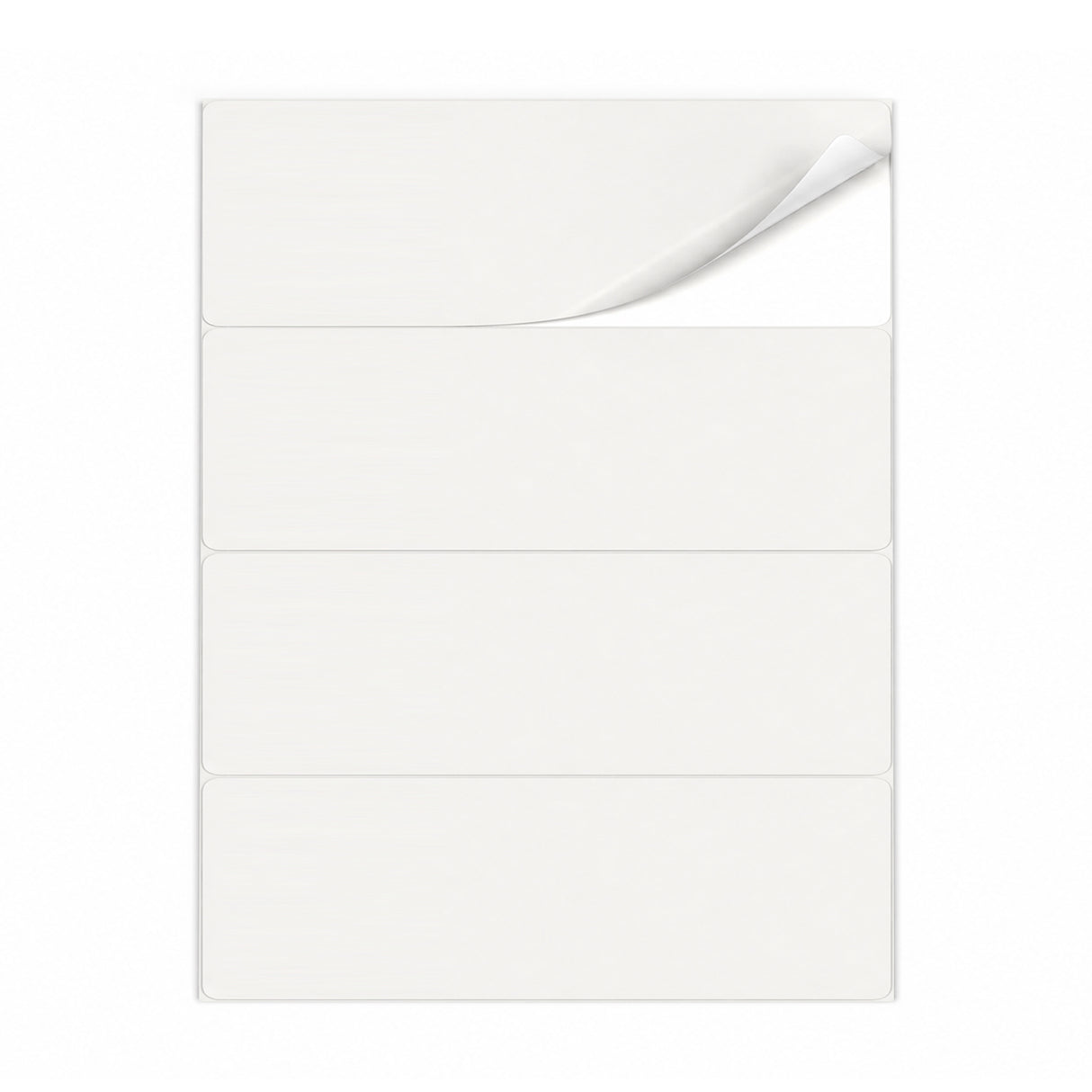 Witte etiketten pakketten L - 100 vel