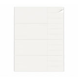 Witte etiketten pakketten L - 100 vel